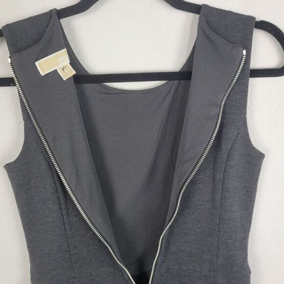 MICHAEL Michael Kors Lined Sleeveless Gray Dress - Picture 8 of 10